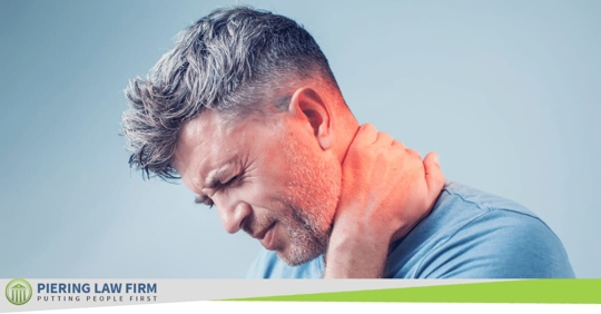 man with neck pain